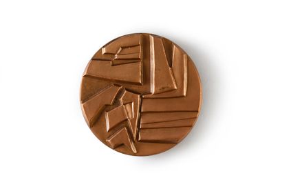 TOLSTOÏ Léon (1828-1910).
Médaille en bronze,...
