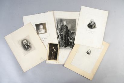 HUGO Victor (1802-1885).
Ensemble de cinq...