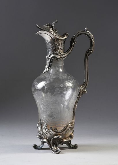 BELLE AIGUIÈRE EN ARGENT.
BOIN-TABURET, PARIS,...