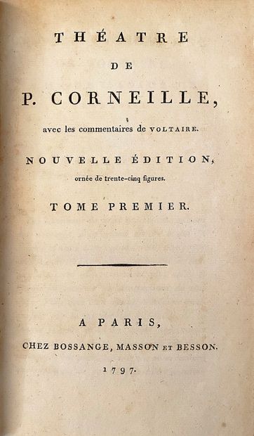 CORNEILLE Pierre (1606-1684)
Théâtre, Chez...