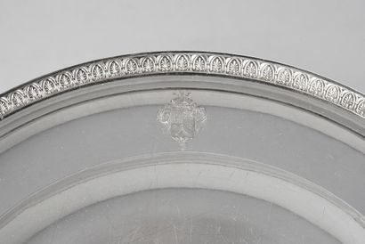 PAIRE DE PLATS EN ARGENT.
BIENNAIS, PARIS,...