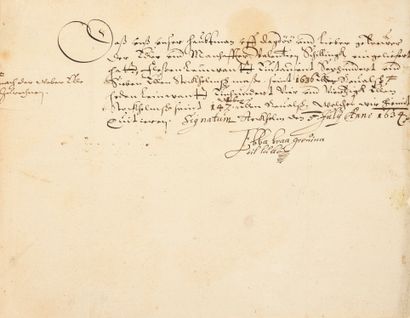 [GUERRE DE TRENTE ANS (1618-1648)].
Belle...