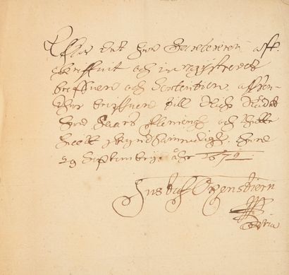 [GUERRE DE TRENTE ANS (1618-1648)].
Belle...