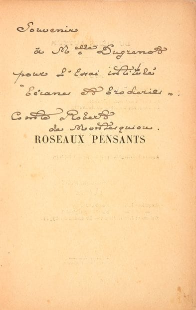 Montesquiou Robert de (1855-1921)
Roseaux...