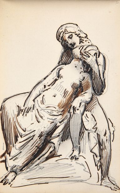 CARNET À DESSINS D'UN ARTISTE DE LA COUR...