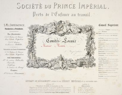 SOCIÉTÉ DU PRINCE IMPÉRIAL Diplôme attribué...