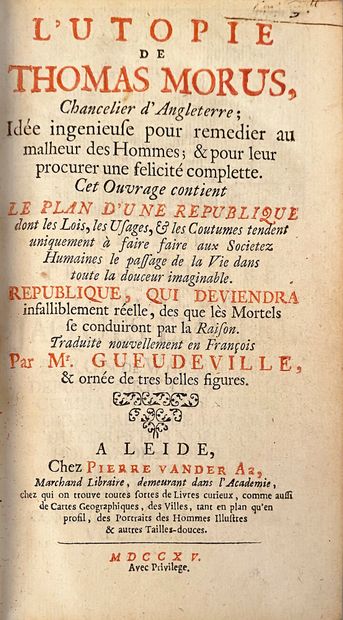 MORE Thomas (1478-1535)
L'Utopie de Thomas...