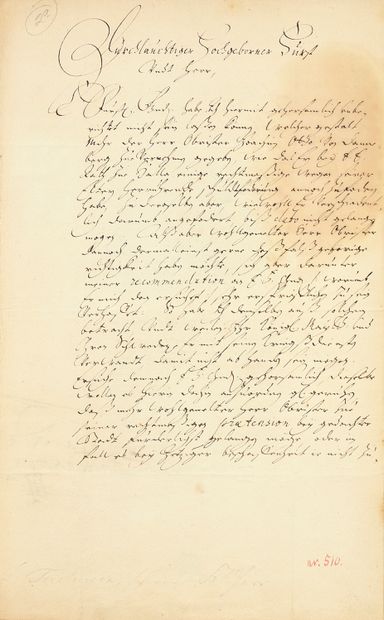 [GUERRE DE TRENTE ANS (1618-1648)].
Belle...