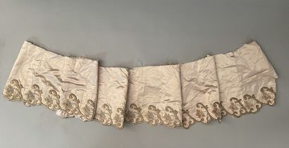 Parts of an embroidered ball gown, circa...