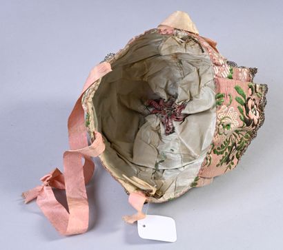 Child's cap, circa 1760, cap with raised...