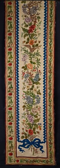 Two pairs of tapestry panels, Second Empire...