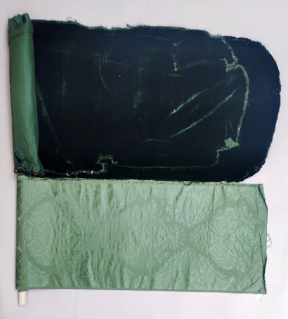 Damask and silk velvet, damask with lace...