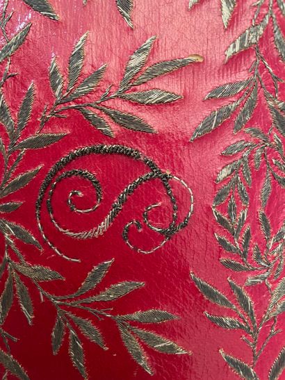 Portfolio, early 19th century, red morocco...