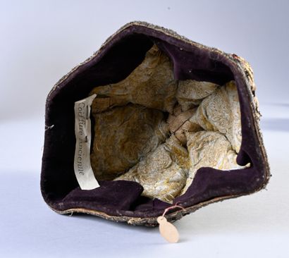 Embroidered ceremonial hat or crown
Zardozi,...