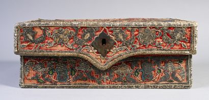 Embroidered velvet mailbox, Turkey, late...