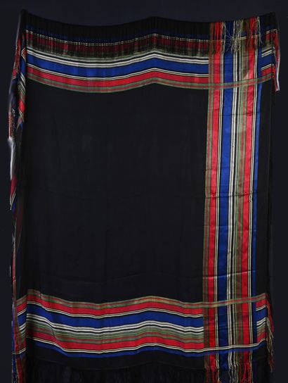 Grenadine shawl, Second Empire period, shaped...