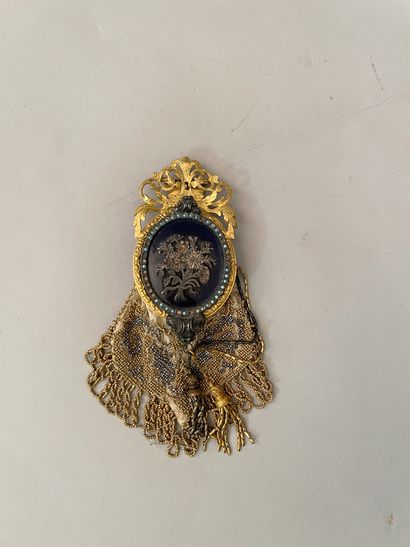 Purse, circa 1880, silver and gilt metal...