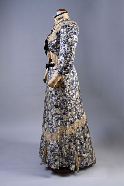 Afternoon dress signed Huc & Bourdoncle,...