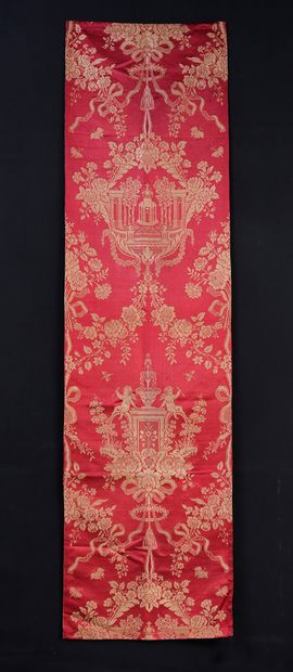 Lampas in arabesque, Louis XVI period, lampas...
