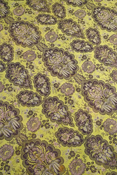 Chape in two remarkable silks, XVIIIth century,...
