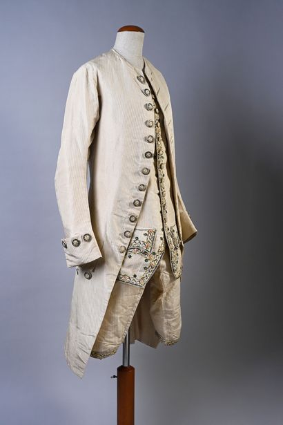 French suit complete, circa 1770, suit, vest...