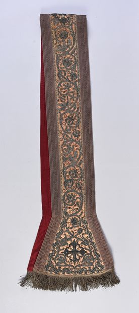 Embroidered stole, first third of the seventeenth...