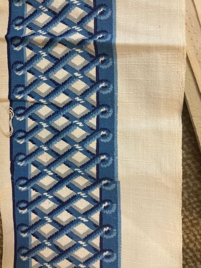 Metrages of printed canvas borders, late...