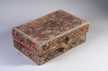Embroidered velvet mailbox, Turkey, late...