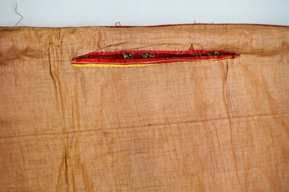 Elements of a tapestry bed linen, mainly...
