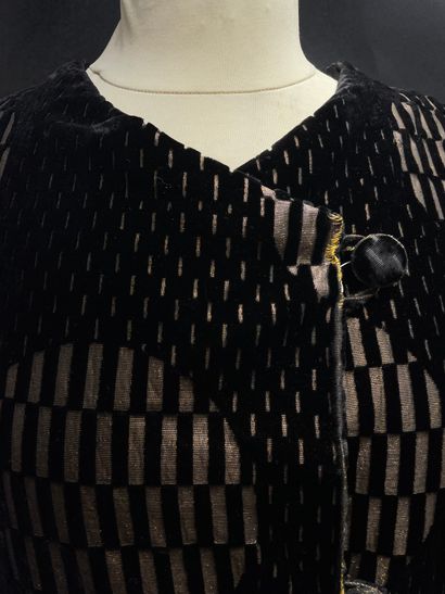 Evening coat, circa 1930, Japanese cut coat...