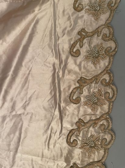 Parts of an embroidered ball gown, circa...