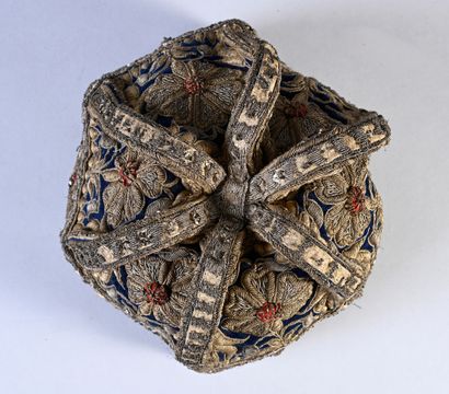 Embroidered ceremonial hat or crown
Zardozi,...