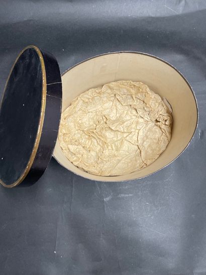 Capote, circa 1900, brassed cap lined with...