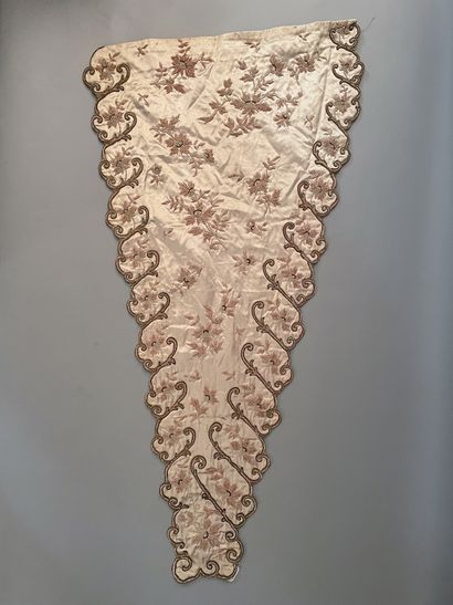 Parts of an embroidered ball gown, circa...
