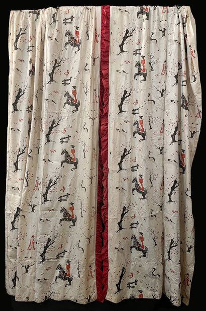 Pair of curtains for a little boy's room,...