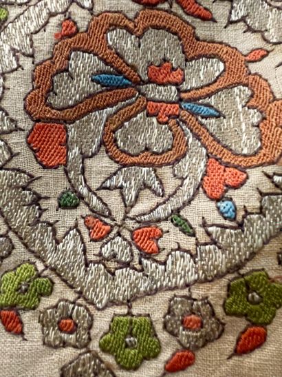 Meeting of six embroidered towels, Turkey,...