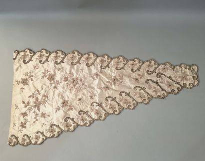 Parts of an embroidered ball gown, circa...