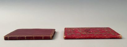 Portfolio, early 19th century, red morocco...