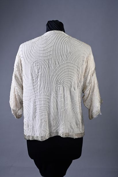 Jacket of an embroidered evening set, circa...