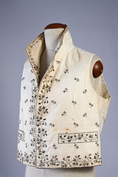 Embroidered vest, Empire period, square vest...