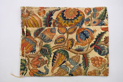 Rare bag in tapestry in the small point,...