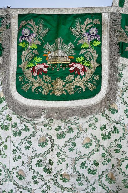 Composite brocade, 18th-19th centuries, cream,...