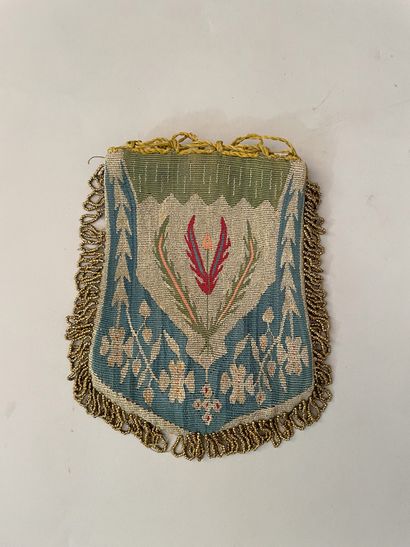 Purse in Aleppo weaving, Syria, flap pocket,...