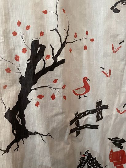 Pair of curtains for a little boy's room,...