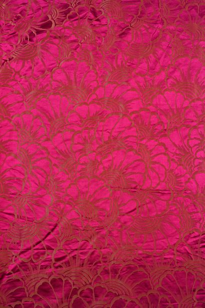 Two pairs of curtains, circa 1925, lampas...
