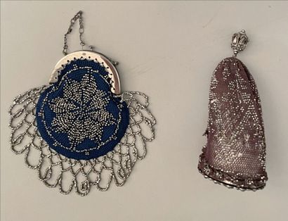 Two coin purses, first half of the 19th century,...