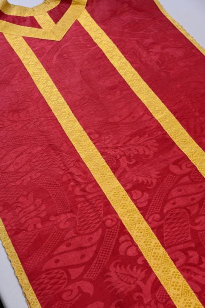 Damask chasuble, Italy, late sixteenth century,...