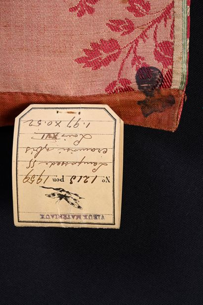 Lampas in arabesque, Louis XVI period, lampas...