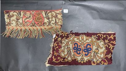 Part of the tapestry trimmings of a hunting...