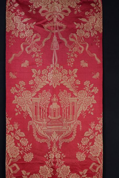Lampas in arabesque, Louis XVI period, lampas...